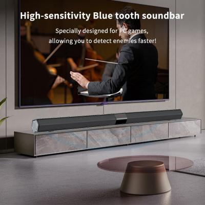 China Deep Bass Port  5VDC  Black Wireless Soundbar Speaker For Home Theater for sale