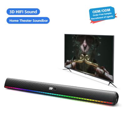 China Black TV Sound Bar With Subwoofer Active Speaker Wireless Multimedia For Black Myth Goku Home Theatre System for sale