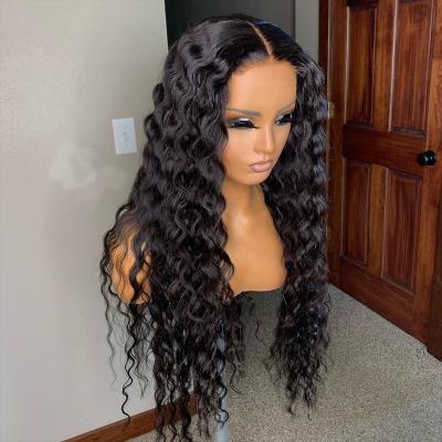 China HD Silky Transparent Lace Cuticle Long Straight Indian Virgin Indian Deep Wave Mink Human Hair Wigs And Bundles for sale