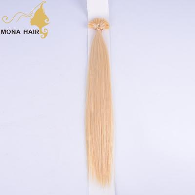 China New Arrival European i tip thick soft thick shedding hair extension pre bonded / top quality brazilian u-tip extension for sale