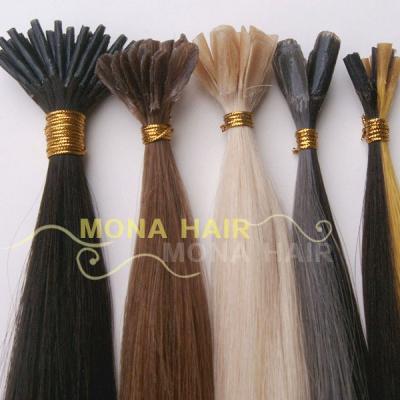 China Silky straight wave 18inch-24inch sell per bag hair stick tip/i tip hair extension for sale