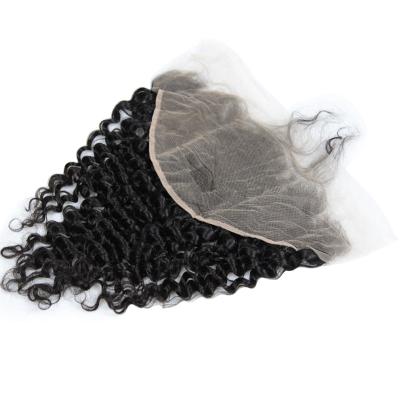 China 13x6 transparent lace frontal hd thin wholesale brazilian deep wave ear frontal hd lace undetectable invisible ear for sale