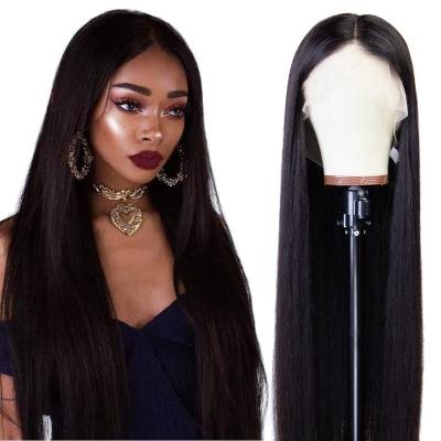 China Brazilian Virgin Human Hair Wigs Lace Front Human Hair Straight Wig Ladies Raw Hair Wigs for sale