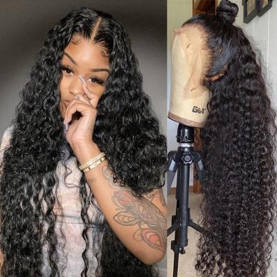 China Color Curly Short Natural China Wave Curly Wig For Women's Raw Indian Hair Color Lace Front Wig 100% for sale