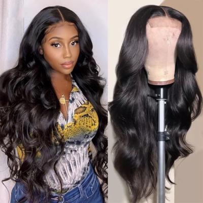 China Hd Wig Vendor Lace Closure 5x5 Lace Closure Sheer Barely Sheer Pre Plucked Wig, Cuticle Aligned Virgin Hair Hd Lace Closure Wig for sale