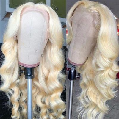 China Body Wave #613 30 Inch Bodywave Cuticle Aligned Glueless Virgin Human Hair HD Mink Human Hair 613 Full Lace Bodywave Sheer Transparent Wig for sale