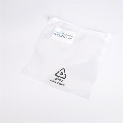 China Best Selling Custom Recyclable Printed Logo Frosted Plastic Bag Clothes Zip Lock Self Seal Bag for sale