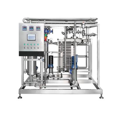 China Factory 500 liter 1000l small tubular beer instant batch steam pasteurizer machine prices for sale