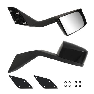 China American ABS Stock VNL Rear View Black Truck Hood Mirror Assembly for sale