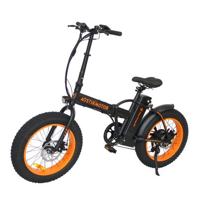 China Aluminum Alloy 7 Speed ​​Rider 36v 13ah 500w Electric Foldable Bike Fat Cruiser Easy Fat Tire for sale