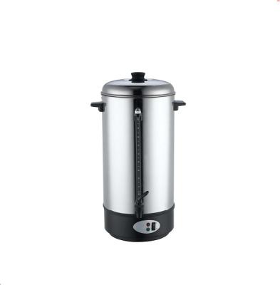 China Stainless Steel Cordless Commercial Double Wall Water Coffee Urn With Locking Lid And Water Gauge for sale