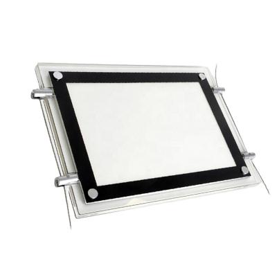 China Indoor slim crystal led sign light panel with backlit for display and signage system for sale