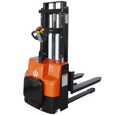 China Hotels Direct Sales 1 Ton 1.5 Ton Forklift Walking Electric Stacker Forklift Brand New for sale