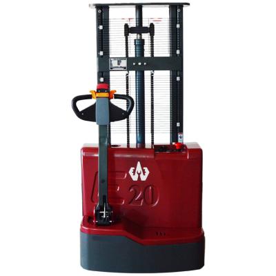 China Hotels 2t Full Electric Stacker Forklift Electric Stacker Truck Pallet Lift Stacker for sale