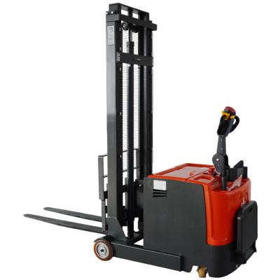 China New Hotels Narrow Track 800/1000kg Electric Counterweight Stacker With 24V Battery for sale