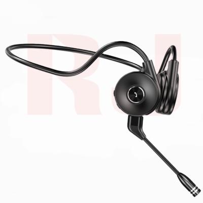 China Ear Hook Wire Bone BT 5.1 Headset Sports Earbuds Neckband Earphone Bone Conduction Wireless Headphones With Microphone for sale