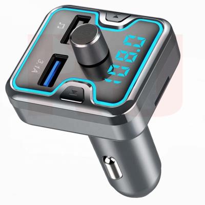 China Multifunctional Mobile USB Car Phone Charger Fm Transmitter Wireless Car Kit MP3 Player USB Charger Car for sale