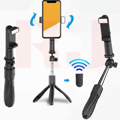 China G05 360 Remote Controller Rotate Fill Light Live Support Face Capture Palo Para Tripod Selfie Handheld Telescopic Flexible Stick for sale