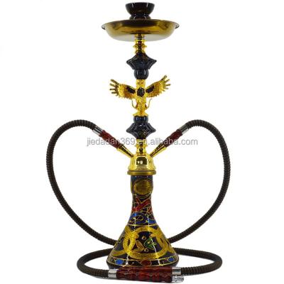 China Foreign Trade Supply Full Set Zinc Alloy Hookah Border Middle Tube Double Hookah Set Accessories Smoking Bar KTV Shisha Hookah Tips for sale