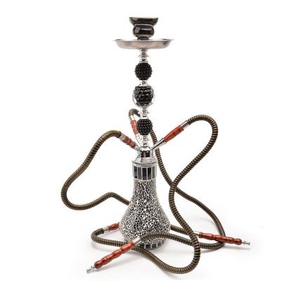 China New Amazon hookah multi-tube crystal glass three-tube multi-tube crystal glass medium hookah German hookah shisha hookah zinc alloy for sale