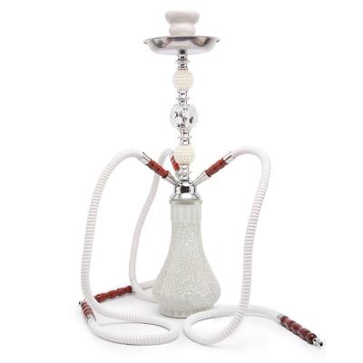 China Hookah Zinc Alloy Set Double Tube Glass Bottle Hookah Portable Hookah Charcoal for sale