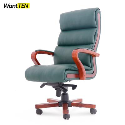 China Adjustable (Height) Leather Custom Modern Luxury Design High Back Ergonomic Office Massage Chair for sale