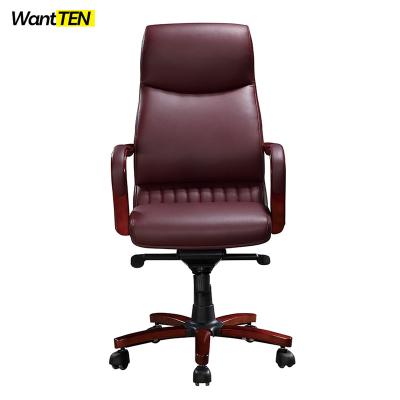 China (Size) Chinese Export High Quality Office Furniture Adjustable High Quality PU Leather Computer Back Chair for sale