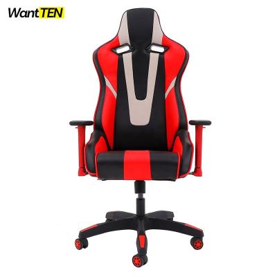 China Ergonomic Office Furniture (Height)Adjustable Cheap Computer Gaming Chair Ergonomic Gamer Chairs Leather Gaming Chair Racing RGB Pink for sale