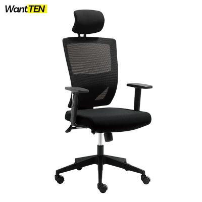 China (Height) Adjustable Chairs Commercial Furniture Supplier Custom Design Chair Black Mesh Back Office Furniture for sale