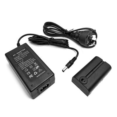 China LED Camera Light and Monitor 8V AC Power Adapter Plus Dummy NP-F550 Battery Replace NP-F970 F750 F570 For Camera Photo Lights for sale