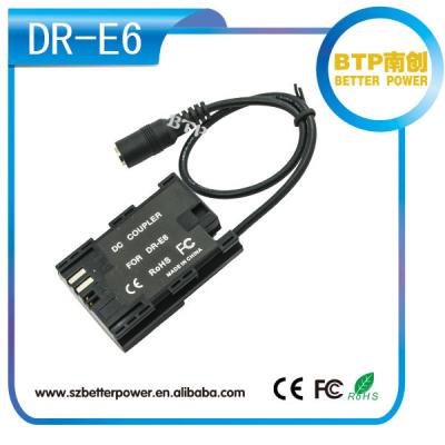 China Digital Camera DC Coupler DR-E6 for Canon ACK-E6,Digital Camera DC Coupler DR-E6 for EOS Brand III/5D II/6D DR-E6 DC Coupler Canon 5D for sale