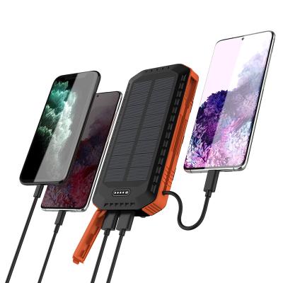 China 5V/1A 5V/2A 20000mah Solar Charging Power Bank for sale