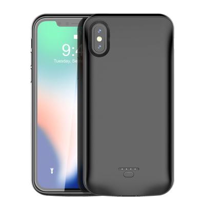 China CE 4000mAh Iphone X Power Bank Case / 4 LED lights Rechargeable Iphone Case for sale