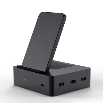 China 5W Max Multifunctional Charging Station 3 Usb Output Iphone Fast Charging Dock for sale