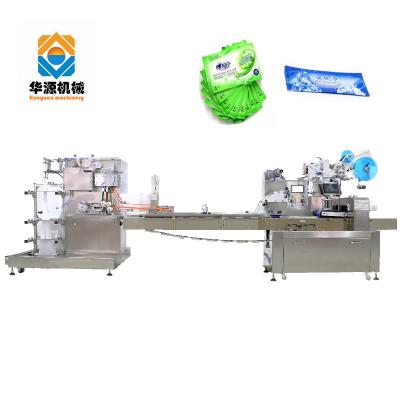 China Full Automatic Wet Dry Wet Tissue Cloth One Piece Packing Machine Disposable Napkins Universal Machine Factory Ex works for sale