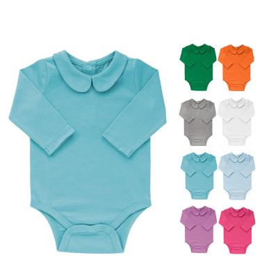 China Comfotable Customized Winter Sheer Newborn Baby Clothes Full Length Sleeve Romper Onsie 100 Cotton Infant Baby Toddler Unisex OEM Service for sale