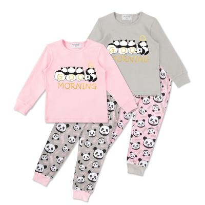 China Fashion Kids Pajamas Thermal Custom Cotton Soft Kids Pajamas Cartoons For Girls 2 Piece Pajamas Set Kids Sleep Wear (top+pants) for sale