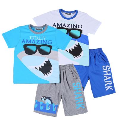 China Petelulu Factory Direct Wholesale Children's Clothing Petelulu Animal Pajamas Shark Fashion Breathable Custom Design Pajamas For Boys for sale