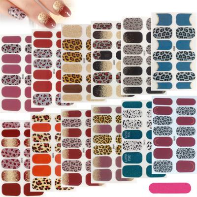 China WELLFLYER plastic hot sale custom nail wraps jamberry nail art decoration sticker nail strips for sale