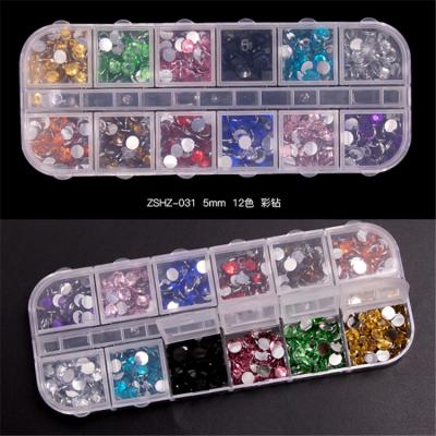 China Wellflyer NABD-002 12 031-038 Grid Nail Plastic Rhinestones for sale