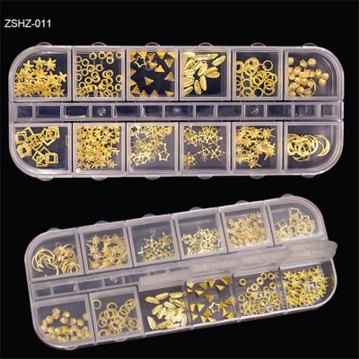 China Wellflyer NABD-002 Plastic Nail Rhinestones 12 Grid 011-020 for sale