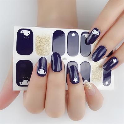 China WELLFLYER Plastic High Quality Professional Nail Art Customized Accessories Manicure Beauty Shape False Nails Nail Sticker for sale