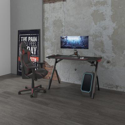 China Comfortable Z Shaped Gaming Table Computer Desk Racing Style Office Table For Gamer for sale