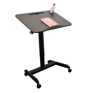 China brown adjustable cheap woodiness sale aluminum smart furniture office table lift for sale