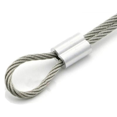 China Wire Rope 2.5mm al sleeves wire ferrules terminal clamp for 2.5mm wire rope made in China for sale