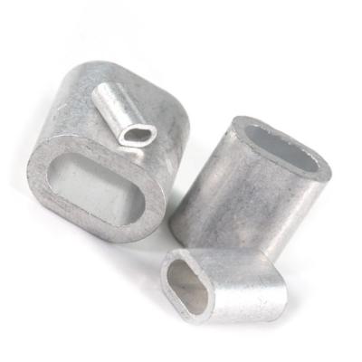 China Wire Rope Sling ferrule M0.8 small oval aluminum sleeve for wire rope in stock for sale