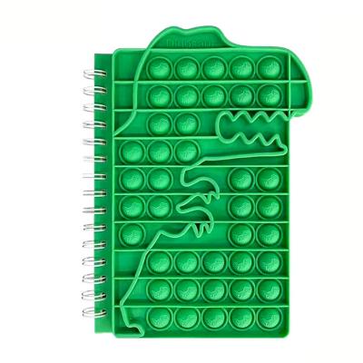 China Toy Notebooks Push Bubble Silicone Link Dye Material Eco-friendly Customized Bear Relieve The Restless Person Notebook for sale