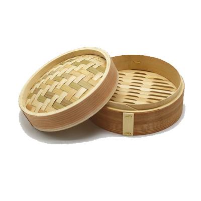 China Viable Wholesale Chinese Bamboo Steamer Basket Baby Food Dim Sum Bamboo Steamer With Custom Logo for sale