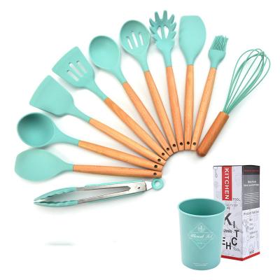 China Sustainable Kitchenware Cooking Tools Silicone Nonstick Cookware Set for sale