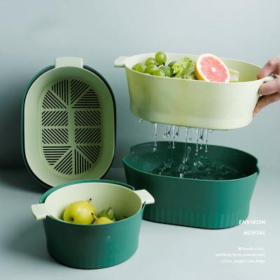 China Sustainable Food Grade Kitchen Fruit Vegetable Pasta Washing PP Collapsible Colander Strainer for sale